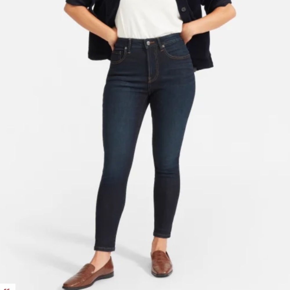 Everlane curvy high rise skinny jeans